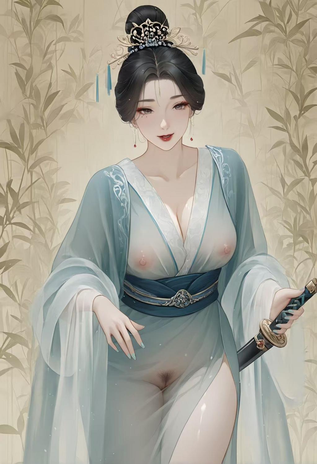 漫画古典大胸美女被狠狠的艹[49P]