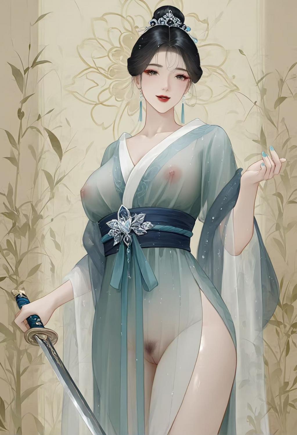 漫画古典大胸美女被狠狠的艹[49P]