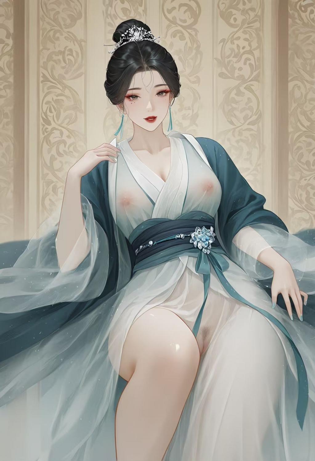 漫画古典大胸美女被狠狠的艹[49P]