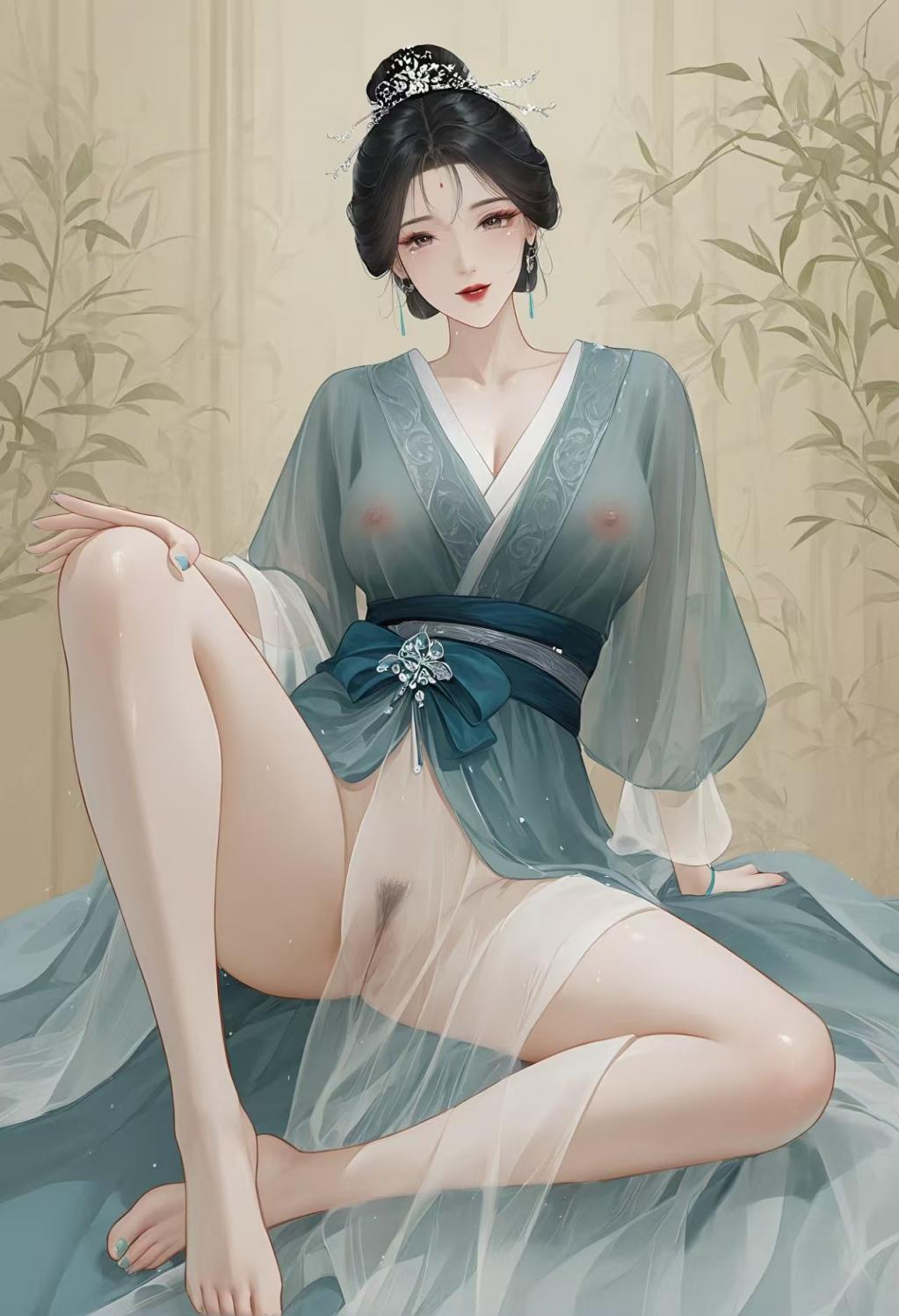 漫画古典大胸美女被狠狠的艹[49P]