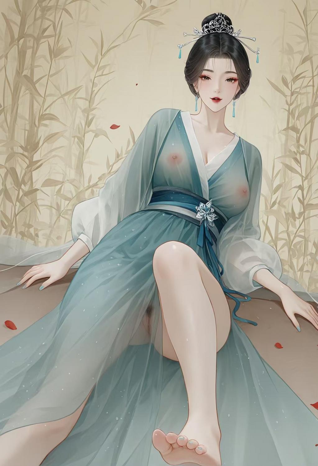 漫画古典大胸美女被狠狠的艹[49P]