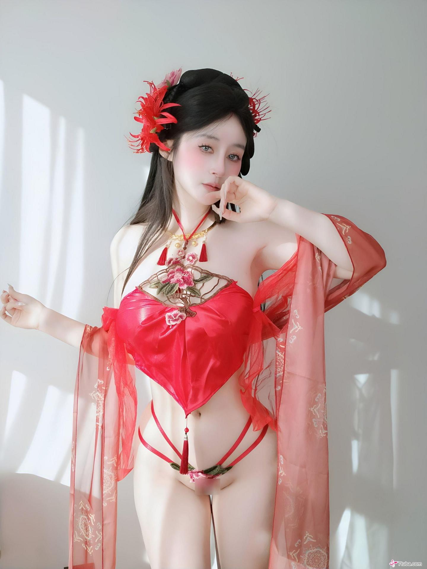 性感美图158期黑红内衣[100P]