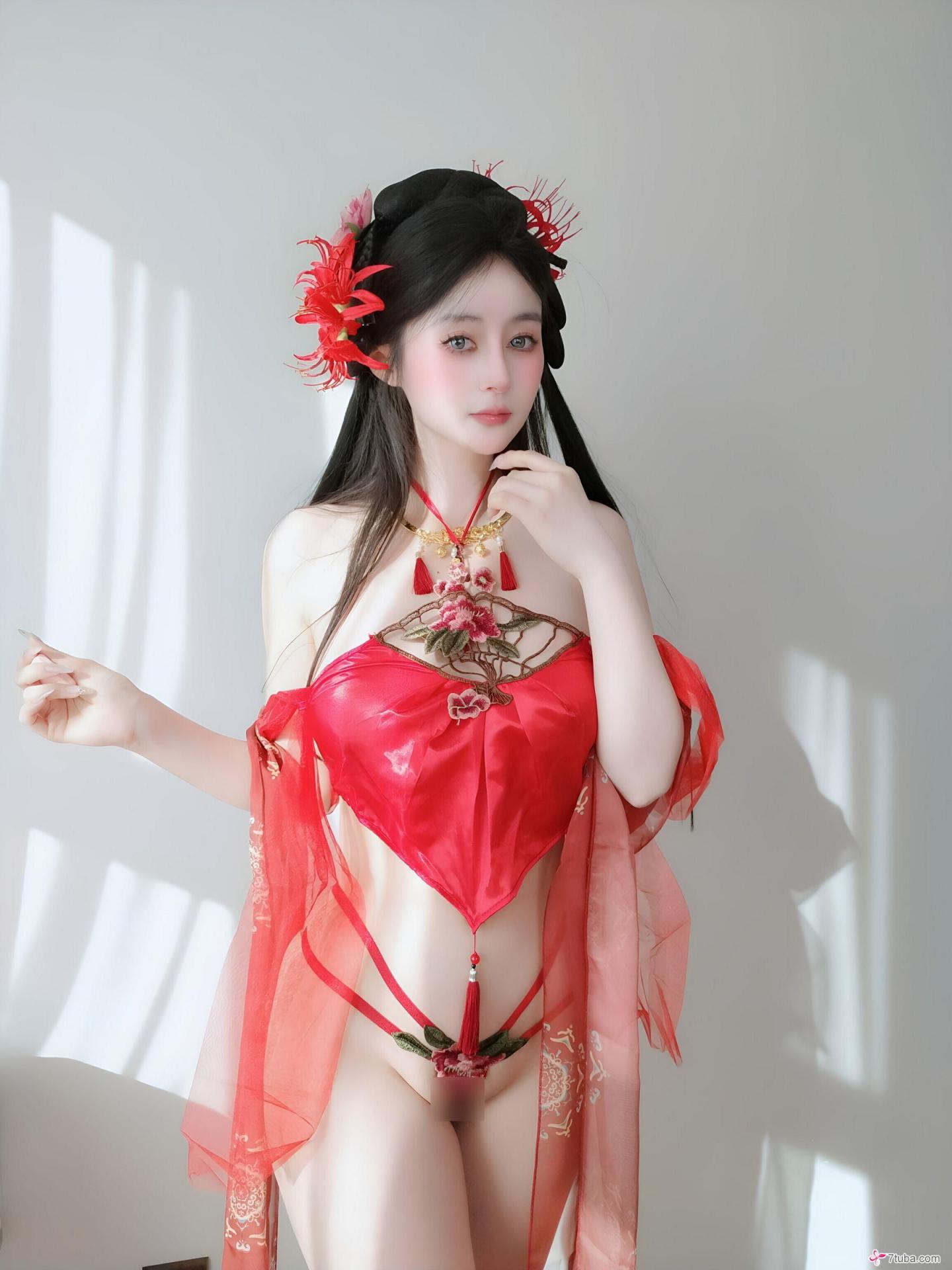 性感美图158期黑红内衣[100P]