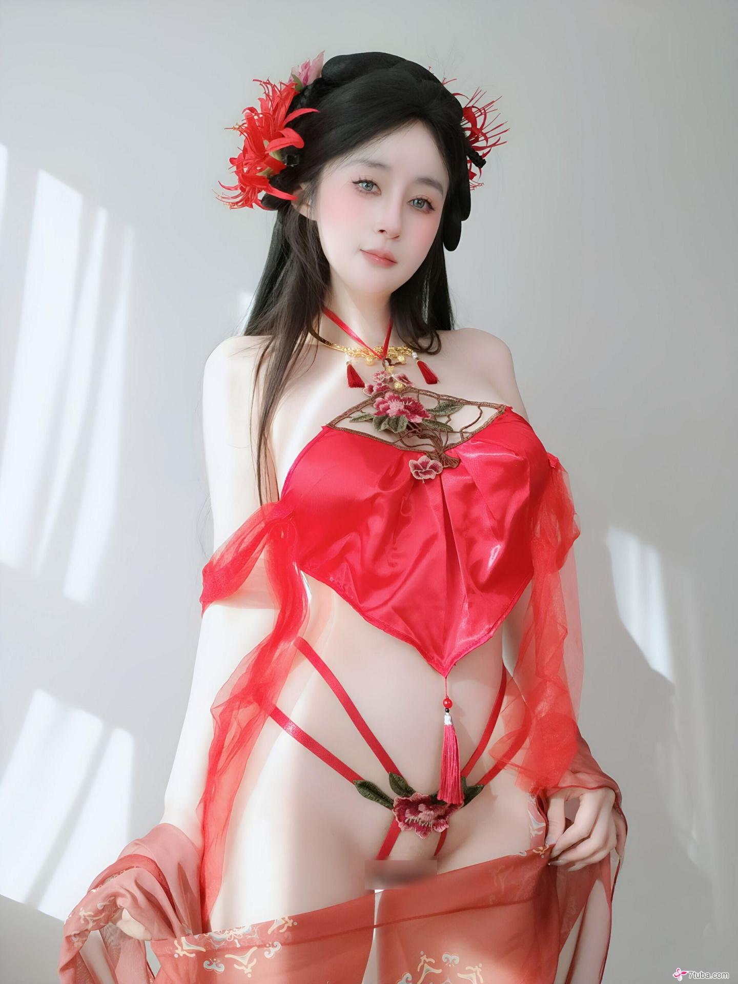 性感美图158期黑红内衣[100P]