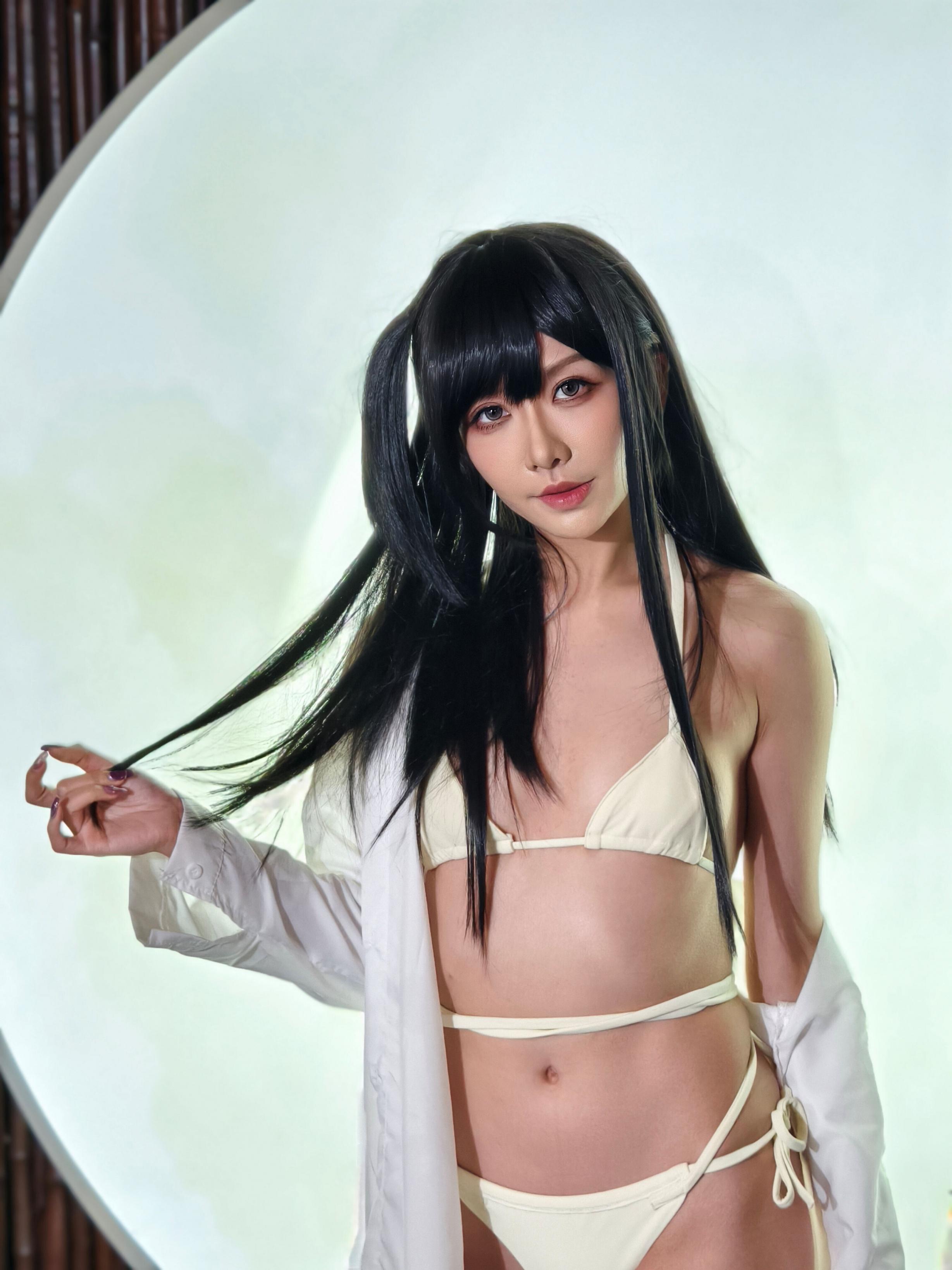 【套圖x16】年年現代-夏日物語，清涼褶邊白色吊帶[37P]