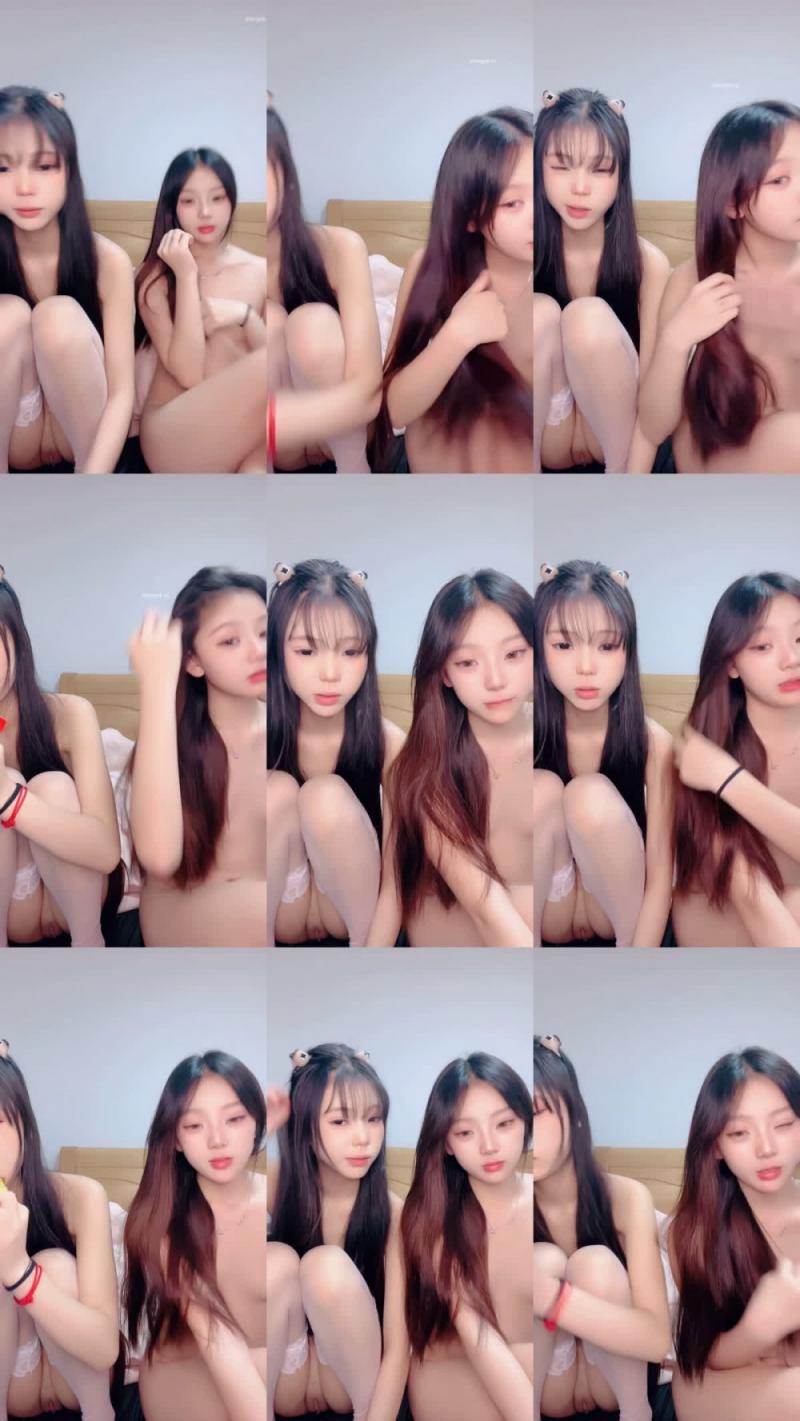 【短片x20】宅男們夢寐以求的雙重校園美女，完美的生酮身材