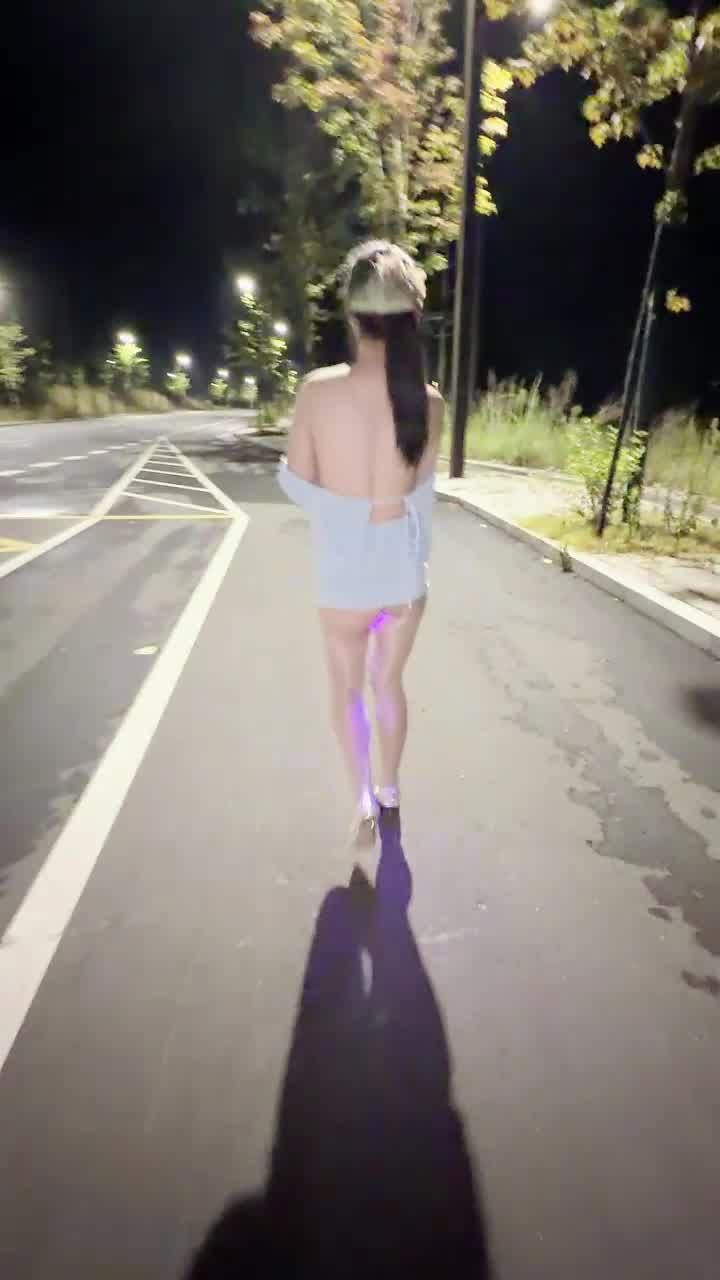 看到的一个漏出视频，在马路中间就内出了，真骚，真会玩！[89p]