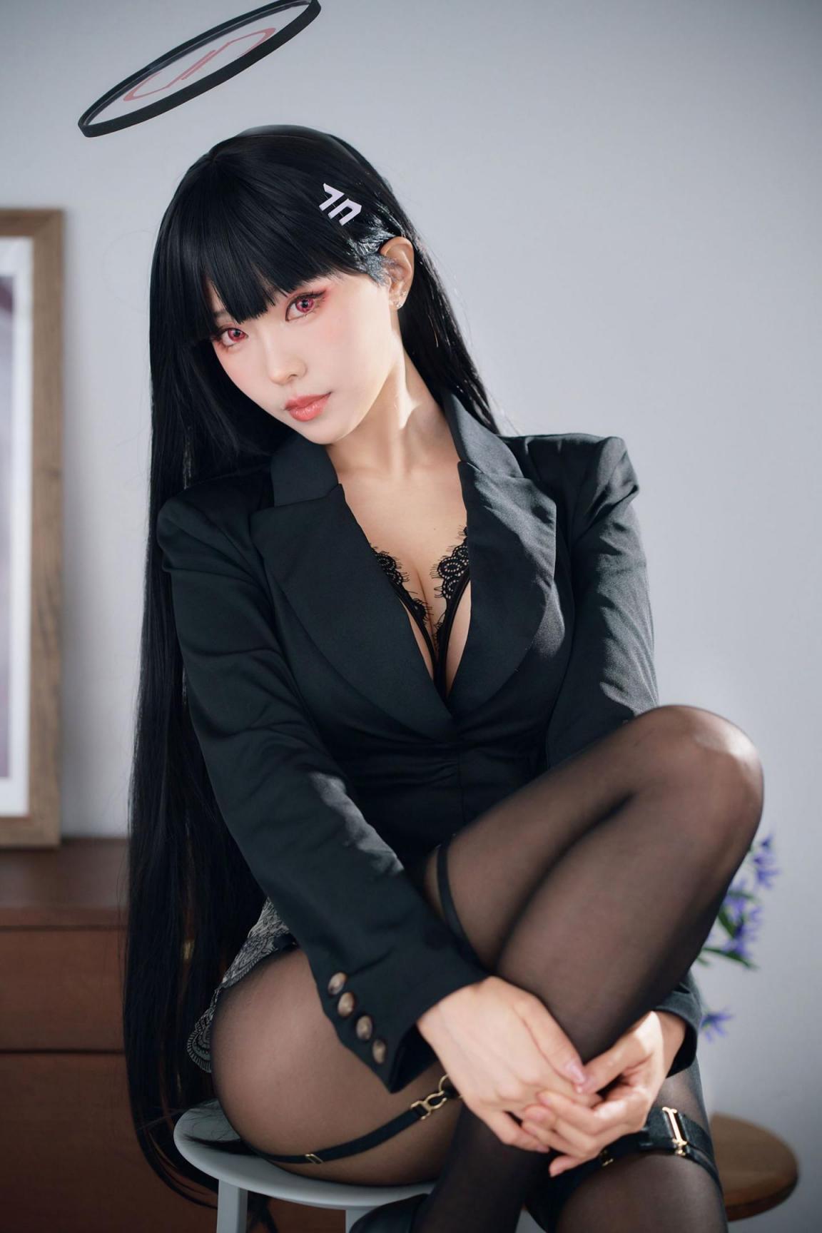 【套圖x33】莉音秘密吊帶絲襪[37P]